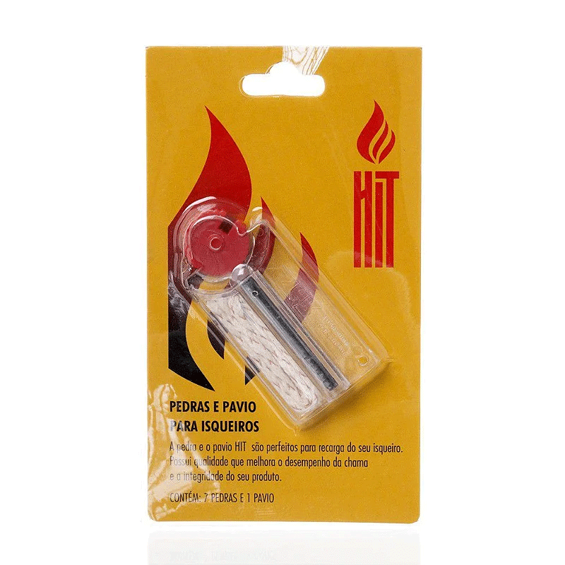 PEDRA + PAVIO TIPO ZIPPO