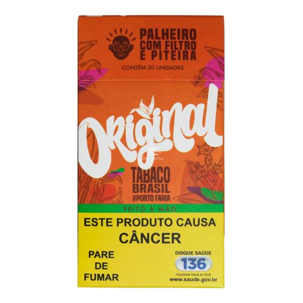 CIGARRO DE PALHA ORIGINAL C/ PITEIRA E FILTRO