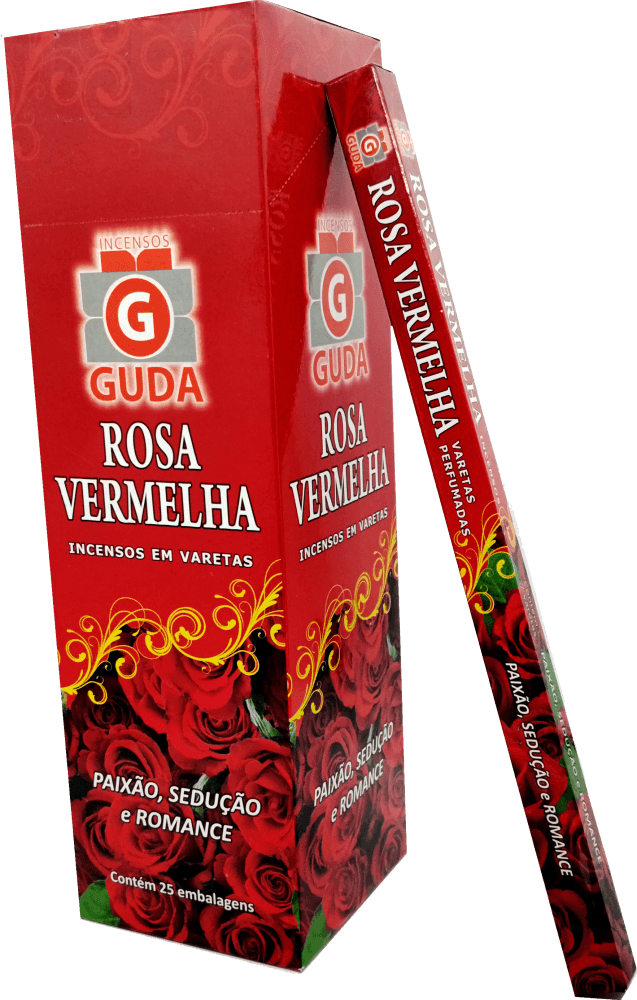 INCENSO GUDA ROSA VERMELHA