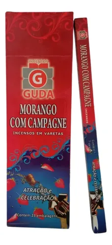 INCENSO GUDA MORANGO COM CAMPAGNE